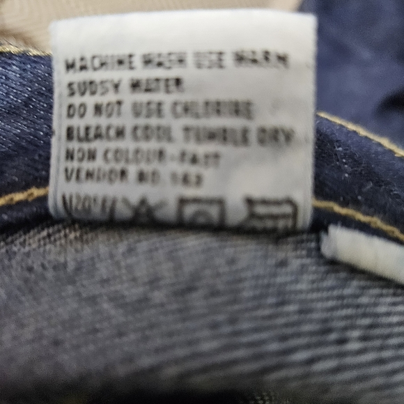 Vintage Pentimento Jeans 70’s Wide Leg Dark Wash Jeans Tan Stitching Sz 13 EUC - Picture 13 of 14